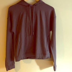 lululemon long sleeve hooded pull over *open back